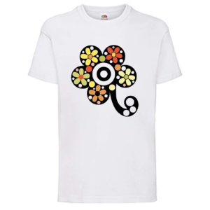 Camiseta infantil flor y flor