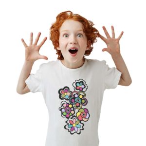 Camiseta infantil bouquet