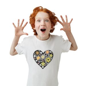 Camiseta infantil corazón silvestre